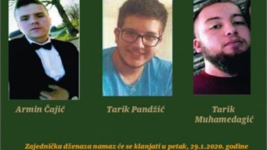 Photo of Danas zajednička dženaza trojici mladića koji su poginuli u nesreći kod Cazina