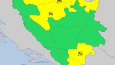 Photo of Upaljen žuti meteoalaram u BIH zbog vjetra