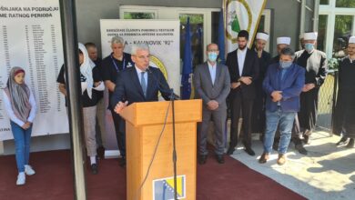 Photo of Džaferović u Kalinoviku: Mural Ratku Mladiću je civilizacijska sramota