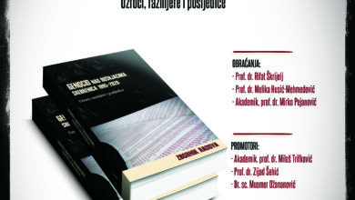 Photo of PROMOCIJA ZBORNIKA RADOVA  „GENOCID NAD BOŠNJACIMA, SREBRENICA 1995–2020:  UZROCI, RAZMJERE I POSLJEDICE”