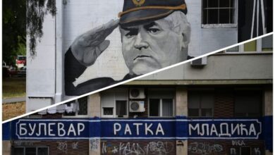 Photo of U Beogradu sve više murala podrške zločincu Mladiću