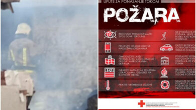 Photo of Upute Crvenog križa kako se ponašati u slučaju požara