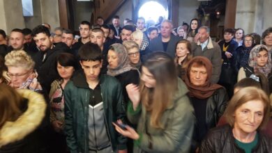 Photo of Vaskršnja liturgija i tucijada održani u hramu svetog Đorđa kod Goražda