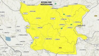 Photo of Zbog jačih udara vjetra: U ovim dijelovima BiH je upaljen žuti meteoalarm