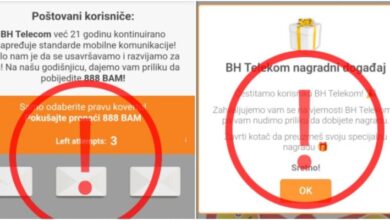 Photo of BH Telecom upozorio na lažnu nagradnu igru na internetu: Nipošto ne unosite lične podatke