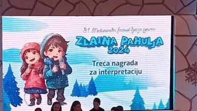 Photo of Goraždani Nadja Mašić i Uroš Jagodić treći na festivalu “Zlatna pahulja” u Rožajama