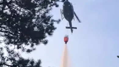 Photo of Požar na Vrtaljici iznad Konjica od jutros gase helikopteri Oružanih snaga BiH