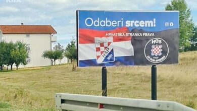Photo of U Posušju osvanuli plakati sa simbolom HOS-a “Za dom spremni”