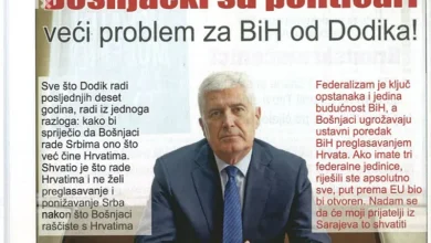 Photo of Čović: Izvor svih problema je u Sarajevu, tri federalne jedinice su budućnost BiH