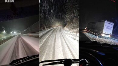 Photo of Snijeg napravio probleme na cestama u BiH, preko Romanije zabrana saobraćaja za teretna vozila