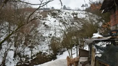 Photo of Porodica Đozo iz goraždanskog naselja Obarak zabrinuta zbog klizišta iznad njihove kuće