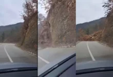 Photo of “Za dlaku” izbjegnuta katastrofa kod Foče: Vozač se zaustavio sekundu prije odrona