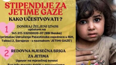 Photo of Palestinska zajednica u BiH uputila apel za pomoć djeci bez roditelja u Gazi