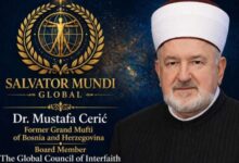 Photo of Priznanje za Mustafu ef. Cerića: Izabran u međunarodni odbor Salvator Mundi Globala