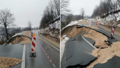 Photo of Zbog velikog oštećenja zatvorena magistralna cesta Tuzla-Bijeljina