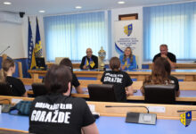 Photo of Ministrica Adisa Alikadić-Herić upriličila prijem za juniorke OK Goražde