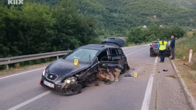 Photo of Teška noć na “Perjanskoj krivini” kod Goražda: Sudar četiri vozila, teško povrijeđen vozač