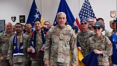 Photo of NATO Štab Sarajevo na simpatičan način najavio duel BiH i SAD-a, američki komandant James Fowler u glavnoj ulozi