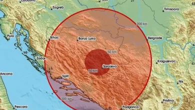 Photo of Zemljotres rano jutros zatresao BiH, epicentar 12 km istočno od Sarajeva