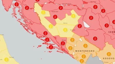 Photo of Za područje Mostara, Banje Luke, Prijedora i Višegrada upaljen crveni meteoalarm