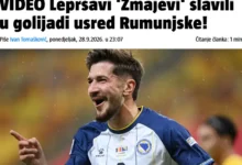 Photo of Kako su regionalni mediji reagovali na trijumf BiH: “Lepršavi Zmajevi slavili u golijadi usred Rumunije”