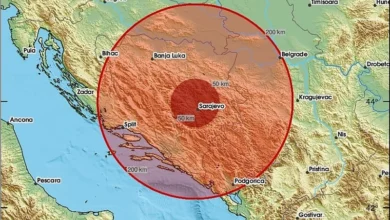 Photo of Zemljotres zatresao Sarajevo: Epicentar 21 km sjeverozapadno od grada, osjetio se na širem području BiH