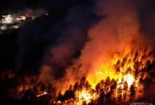 Photo of Besana noć pred Konjičanima: Stravični prizori požara iz zraka