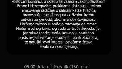 Photo of BBH Telecom ukinuo signal RTRS-a zbog sahrane ratnog zločinca Ratka Mladića, uputili poruku korisnicima