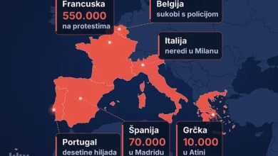 Photo of Talas nezadovoljstva širi se Evropom: Građanima je dosta poskupljenja, protesti u šest zemalja