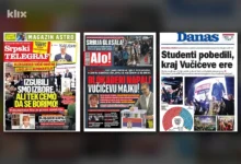 Photo of Ovo su naslovnice štampe u Srbiji jutros: Tabloidi pokušavaju ignorisati Vučićev pad