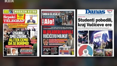 Photo of Ovo su naslovnice štampe u Srbiji jutros: Tabloidi pokušavaju ignorisati Vučićev pad